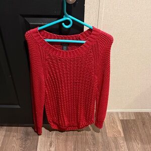 Calvin Klein Jeans Red Crew Neck Sweater